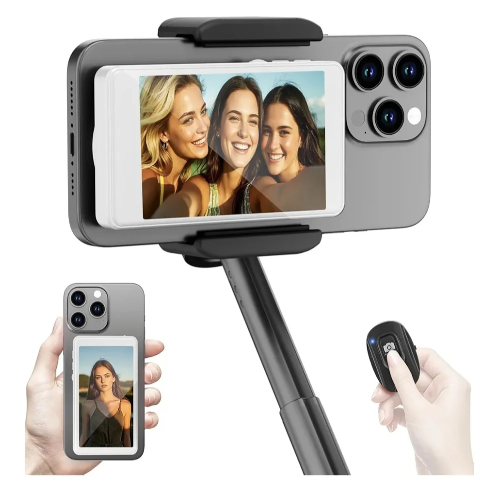 Wireless Selfie Monitor Screen for iPhone & Android，1800mAh with Bluetooth